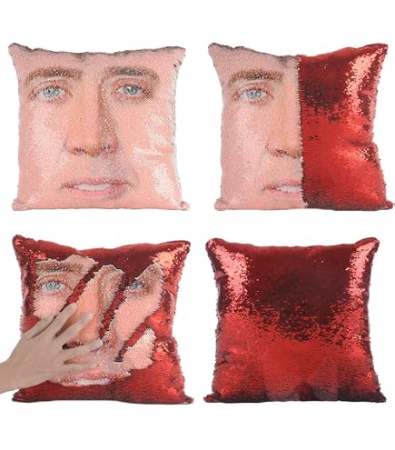 Custom Nicolas Cage Zippered Pillowcase - Standard 20x30 Inch Two-Sided Design