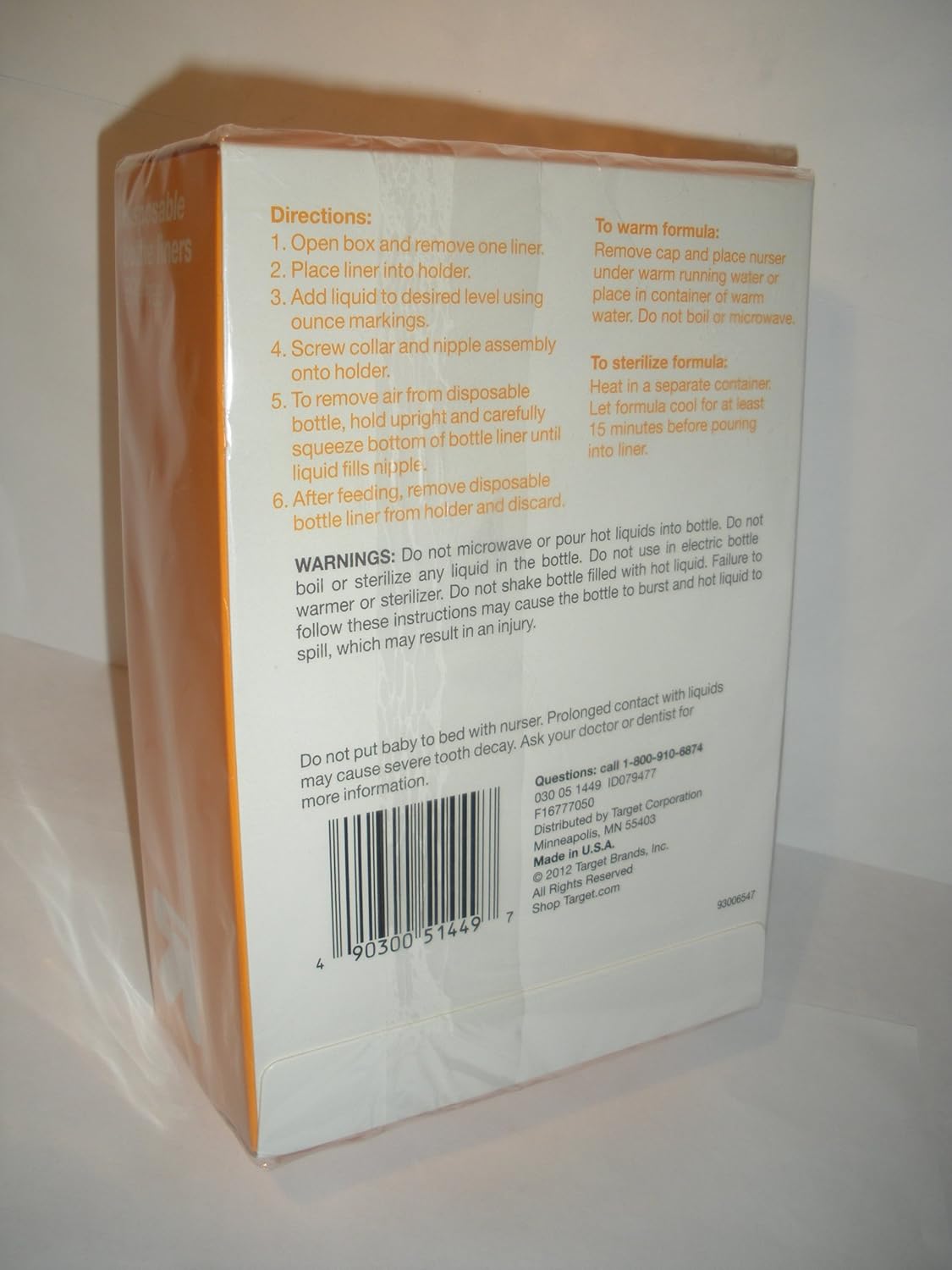 bottle liners target