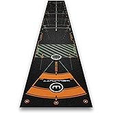 WELLPUTT - Golf Putting Training Mat - 13ft Black