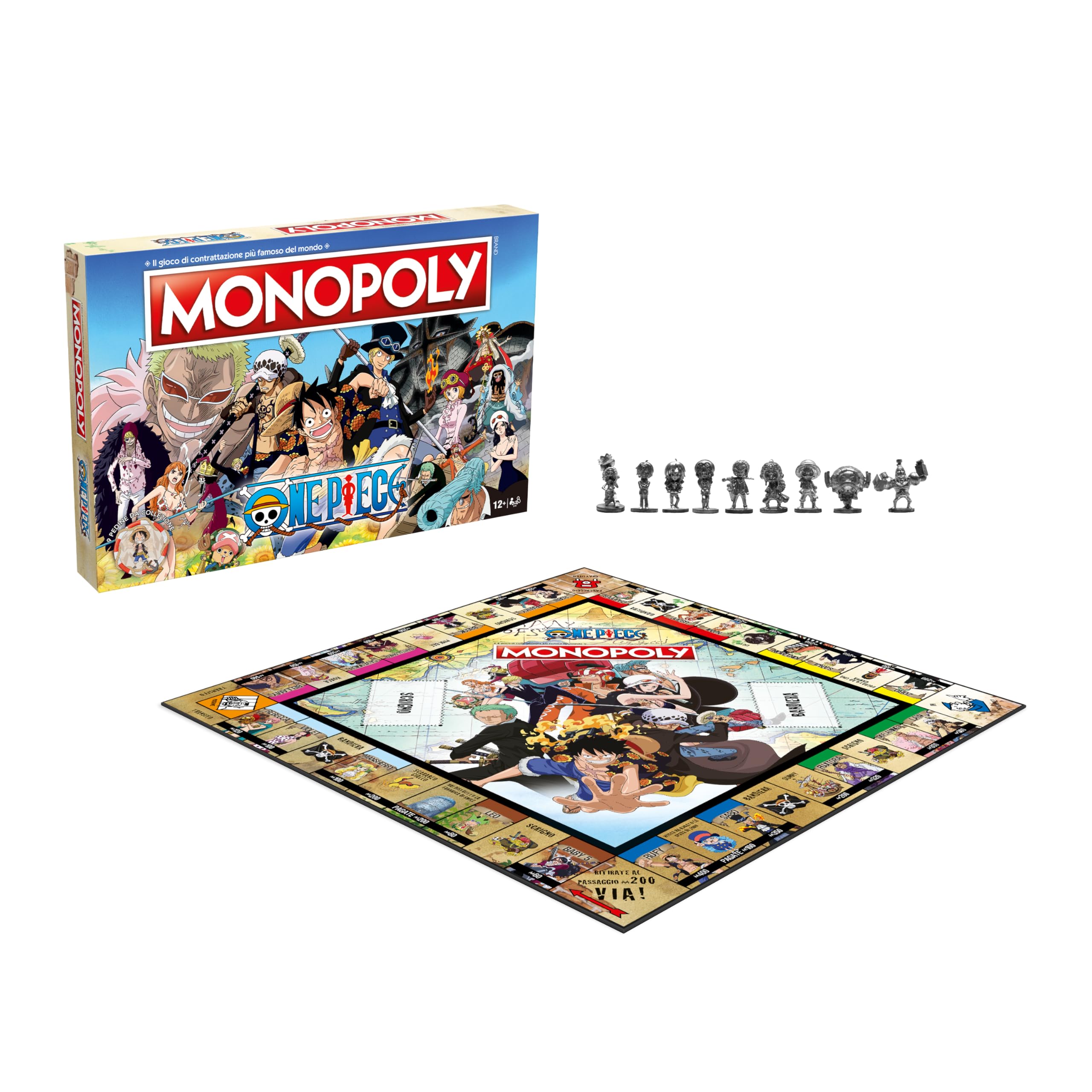 Winning Moves Monopoly: One Piece (Edizione Italiana) Merchandising Ufficiale