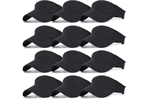 Ultrafun Unisex Sports Sun Visor Adjustable UV Protection Sun Hat Cap for Beach Pool Golf Tennis