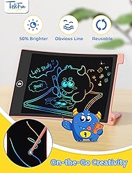 TEKFUN Toys for Kids, 2 Pcs LCD Writing Tablet with