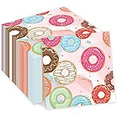 Donut Time Theme Party Napkins, 40PCS Donuts Tim Napkins Disposable, Donut Time Party Supplies Birthday Decorations, Donuts Dinner Paper Napkins for Wedding, Theme Partty, Birthday, 6.7 Inch