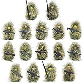 People Minifigures Pack, 16PCS Military Mini Figures Bulk, Soldiers Toy in Ghillie Suit, Building Block Action Figure Set, Gift for Christmas Stockings, Birthday Decorations, Easter Eggs, Party Favors