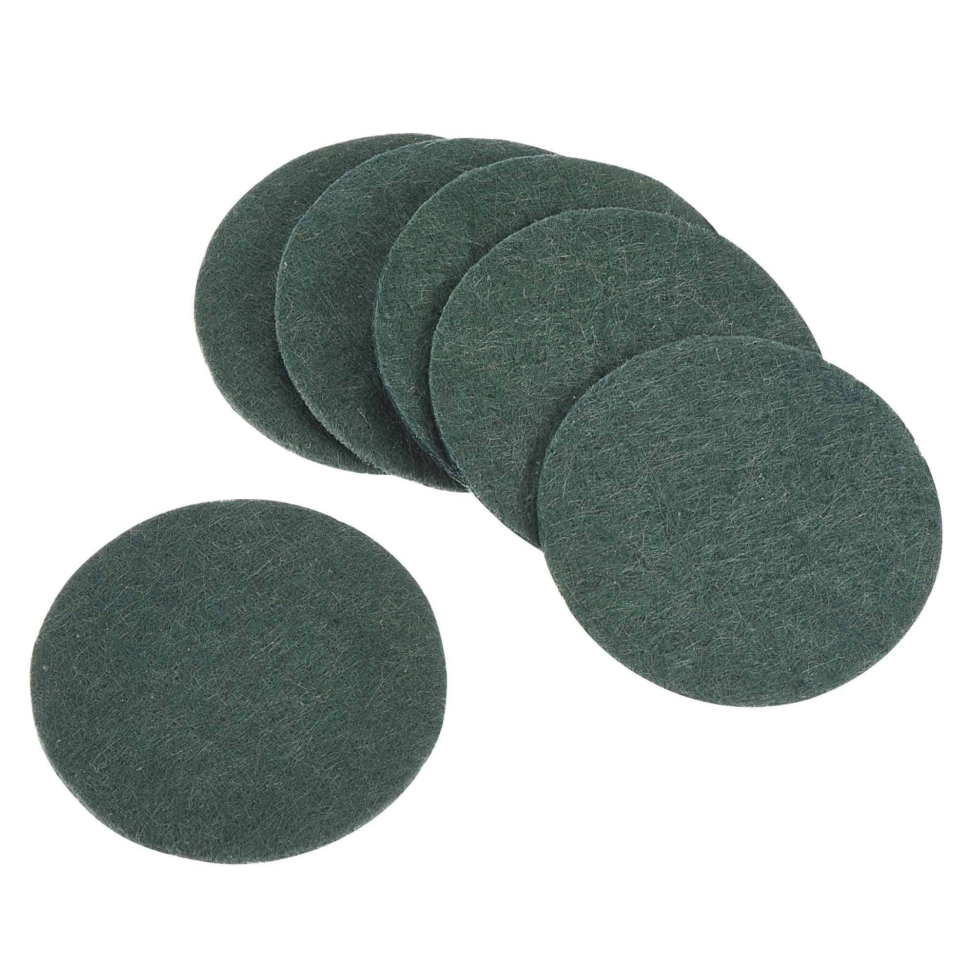 PATIKIL 4cm Plant Pot Hole Pad, 100 Pack Round Mini Non-Woven Flower Bonsai Bottom Soil Mat, Dark Green