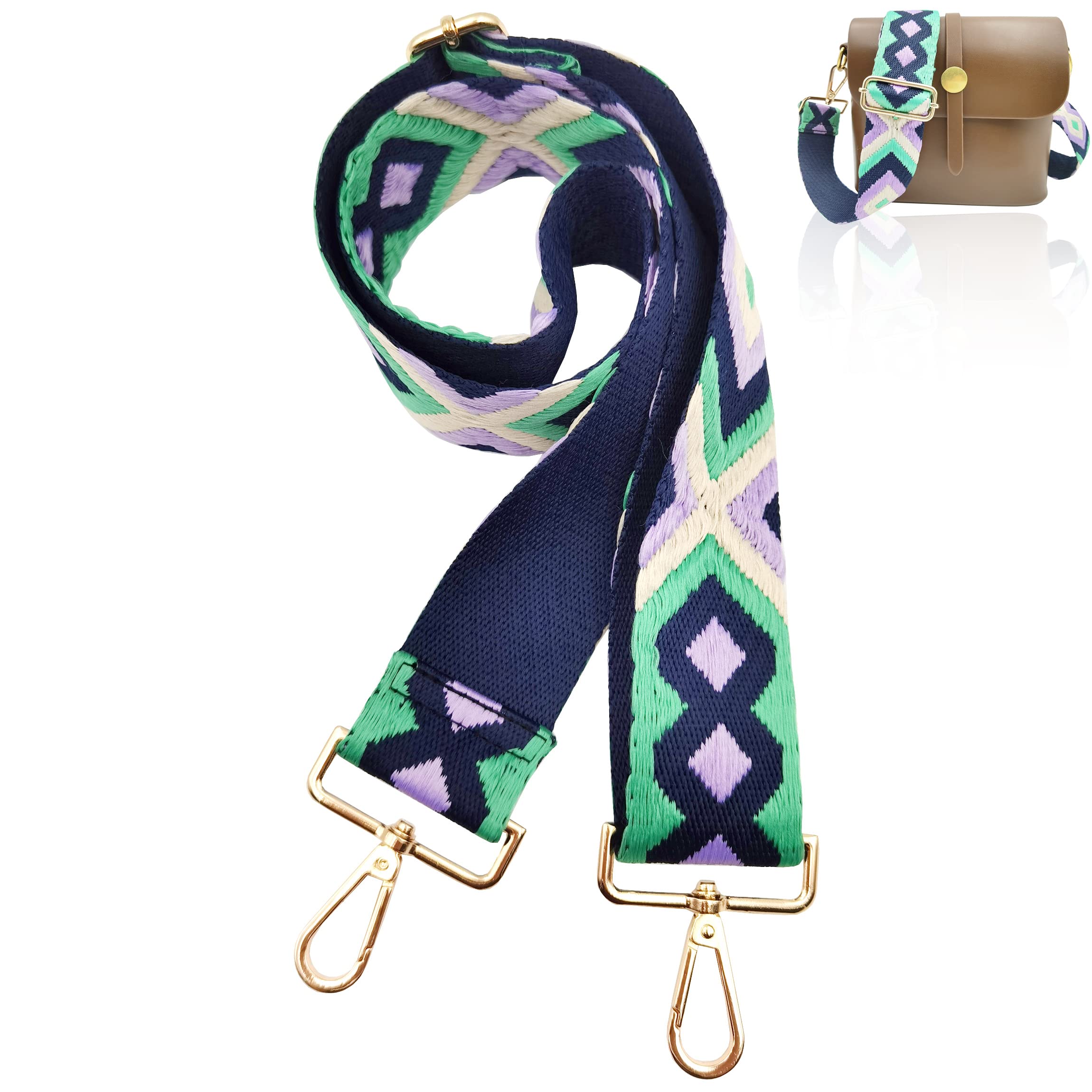 Adjustable Wide Shoulder Strap Replacement Belt Crossbody Canvas Bag Handbag