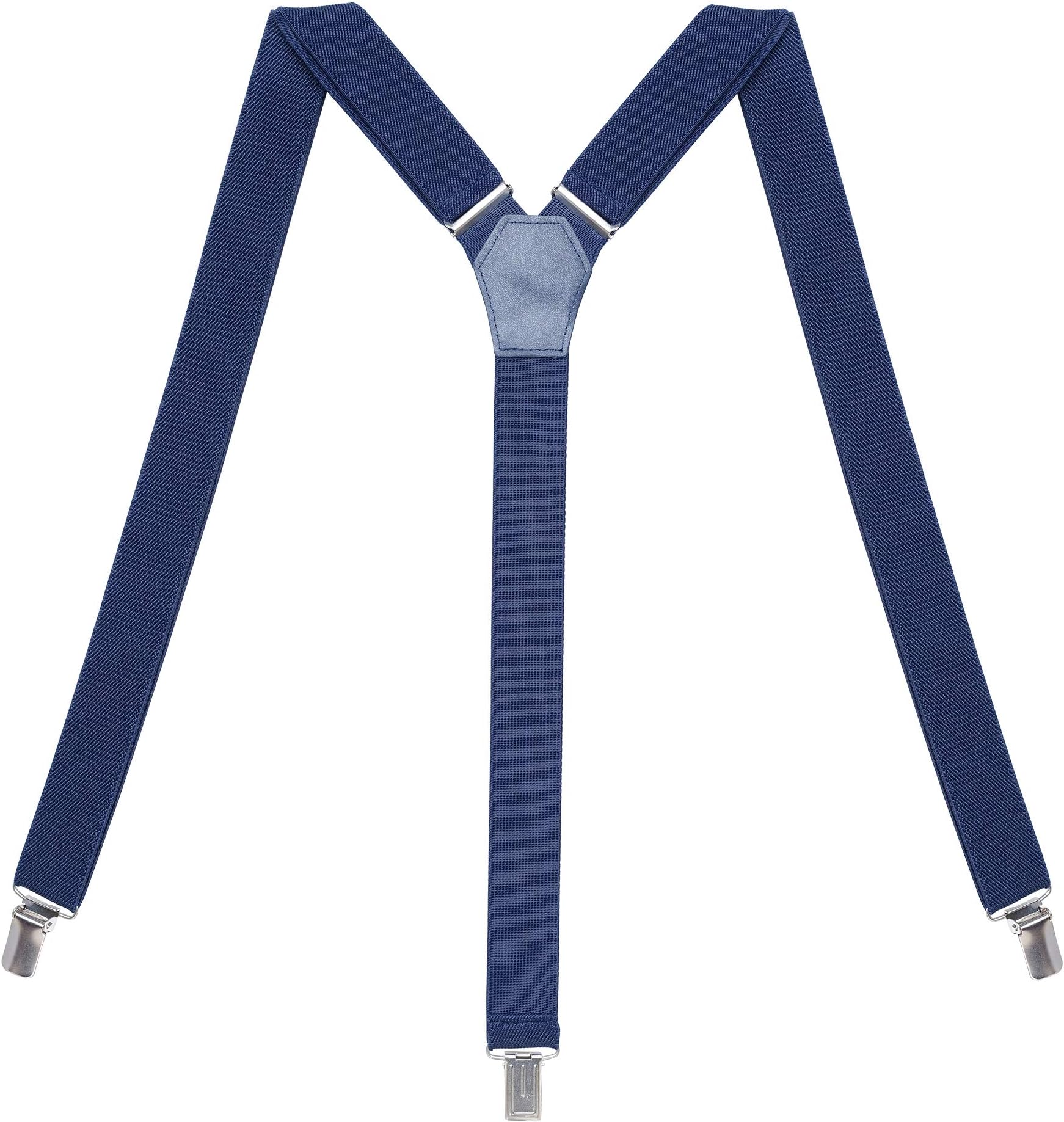 Action WardWomens Suspenders – Y Back Style – 1" Width - Comfortably Adjustable Elastic Straps and Metal Clips