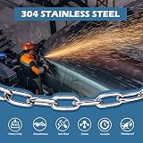 hannger 2mm x 1M Stainless Steel Chain - Small Strong Link for DIY, Keychains, view 3