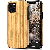 Tasikar Compatible with iPhone 11 Pro Case Easy Grip Wood Grain Design Compatible with iPhone 11 Pro (Teak)