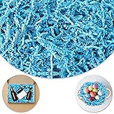 Darfukei Shredded Paper For Gift Baskets, Crinkle Paper Filler, 1/2LB (8 oz) Crinkle Cut Paper Shred, Bridesmaid Engagement Gift Boxes Bags Filler, Tissue Gift Basket Filler, Packing Grass Confetti For Birthdays, Weddings,Anniversaries,Gift Wrapping