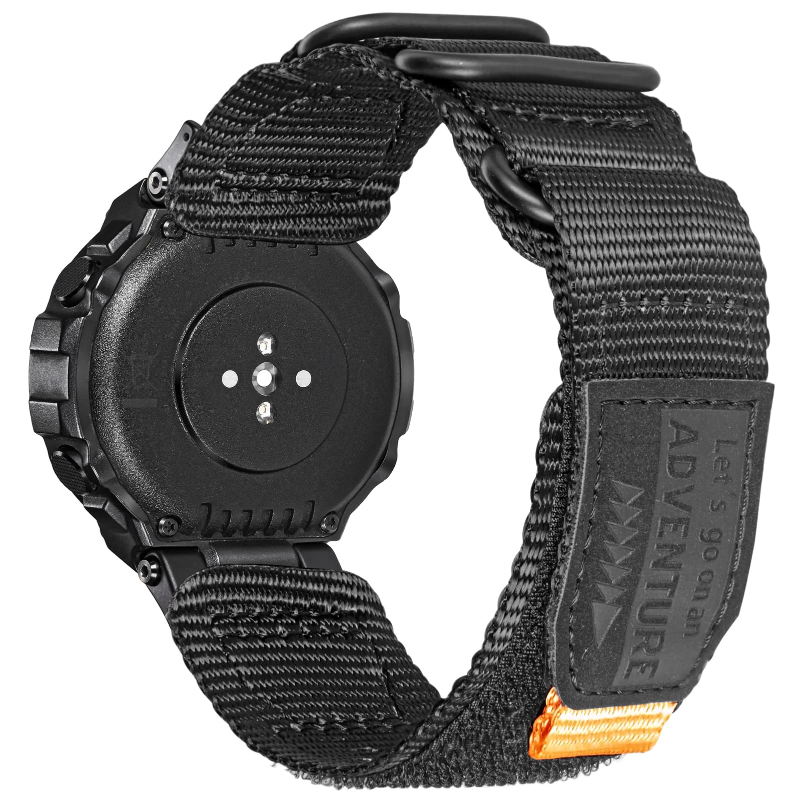 torbollo Watch Bands Compatible with Huami Amazfit T-Rex/T-Rex 2/T-Rex Pro/T-Rex Ultra, Rugged Nylon Sports Strap With Woven Loop Design