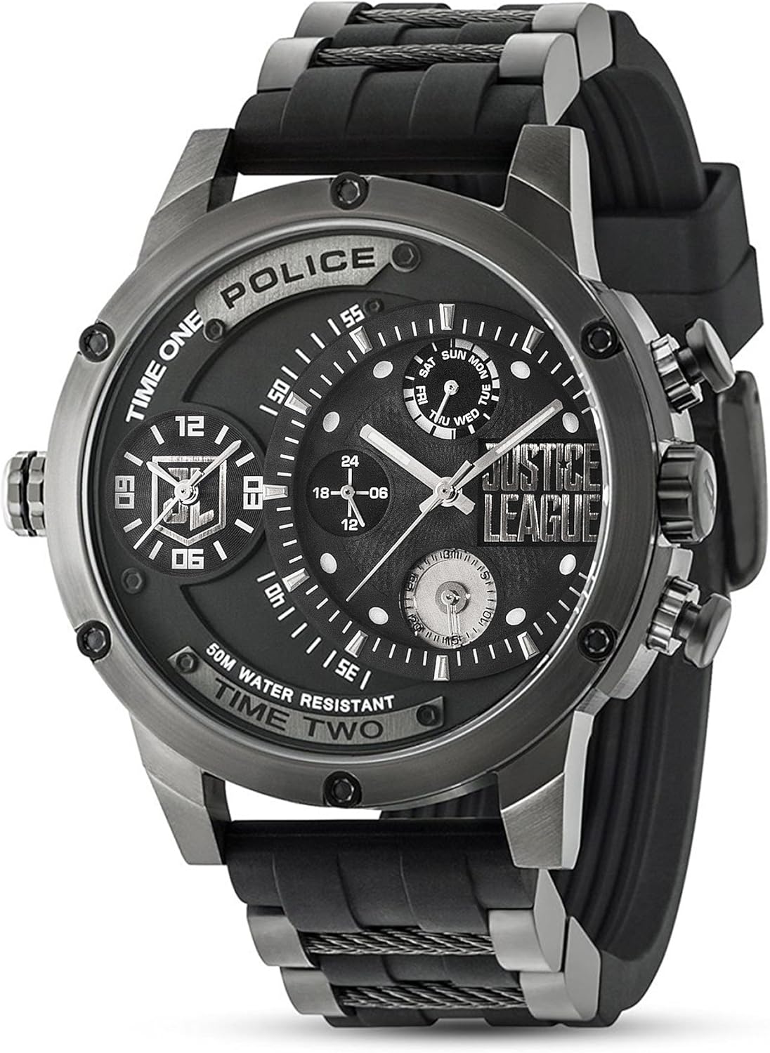 Police Justice League Limited Edition Black PVD Stainless