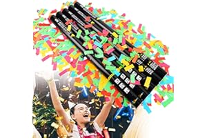 25PCS Electric Confetti Cannon Cartridges, Multicolor Poppers for Weddings, Parties, Events | Requires 2-Shot/4-Shot Confetti
