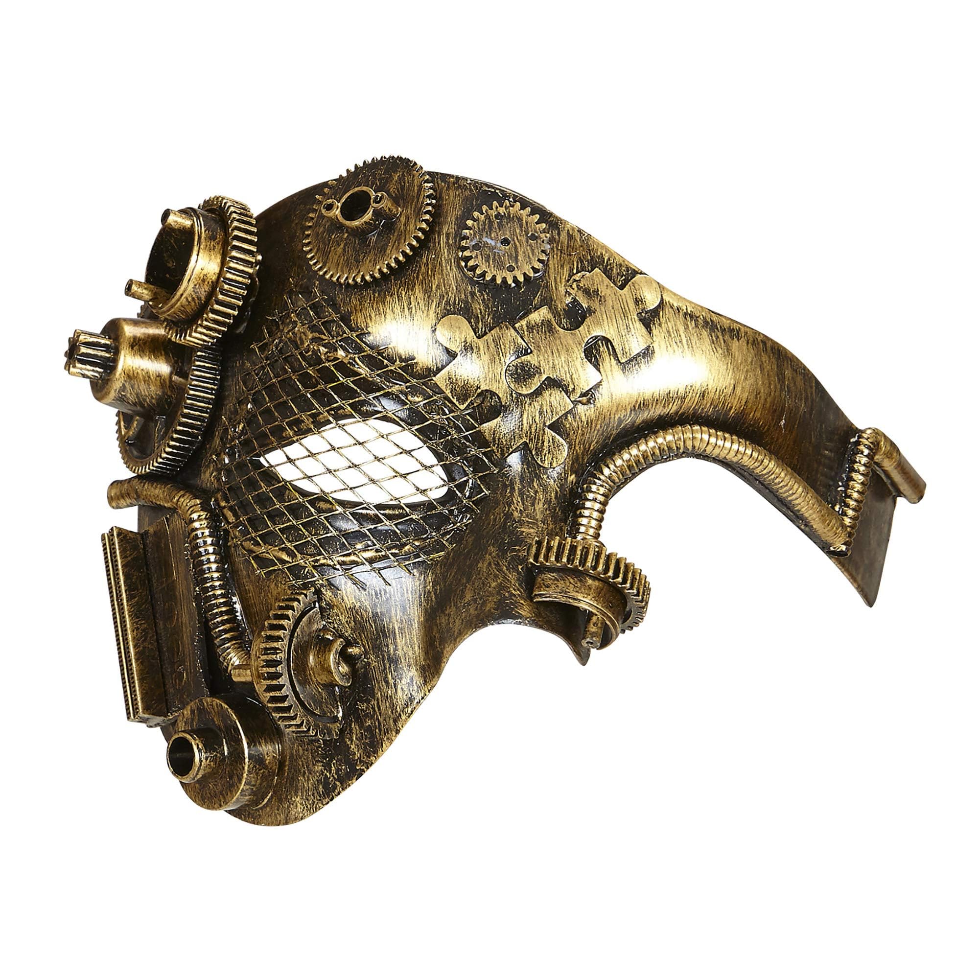 W WIDMANN MILANO Party Fashion - Steampunk Half Face Mask Adult Unisex, Carnival, Theme Parties โ image 1
