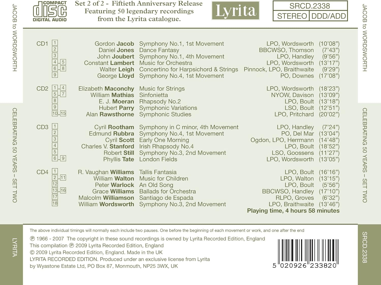 Lyrita 50th Anniversary Box Set 2, Multi-Color - Image 3