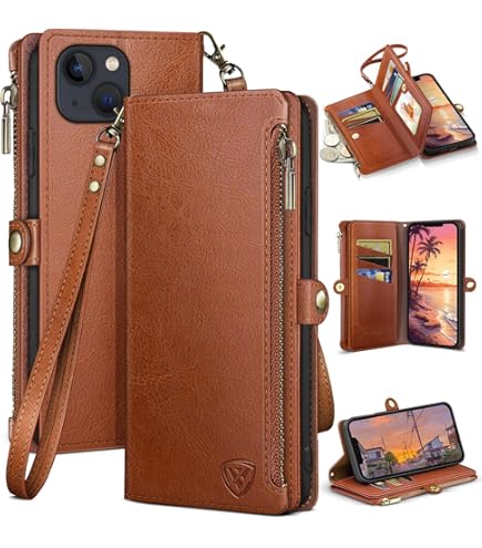 カッシーナ様iPhoneLeatherWalletMagSafe対応　探す　対応 Amazon.com: ZXZX Wallet Case for iPhone 8 Plus - Leather