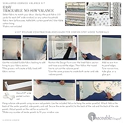 Traceable Designer Scalloped Window Valance, Sewing