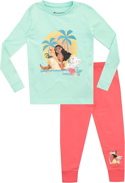 Disney Girls Moana Pajamas Clothing