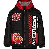 Disney Zip Up Hooded Puffer Jacket Toddler to Little Kid Sizes (2T - 7)