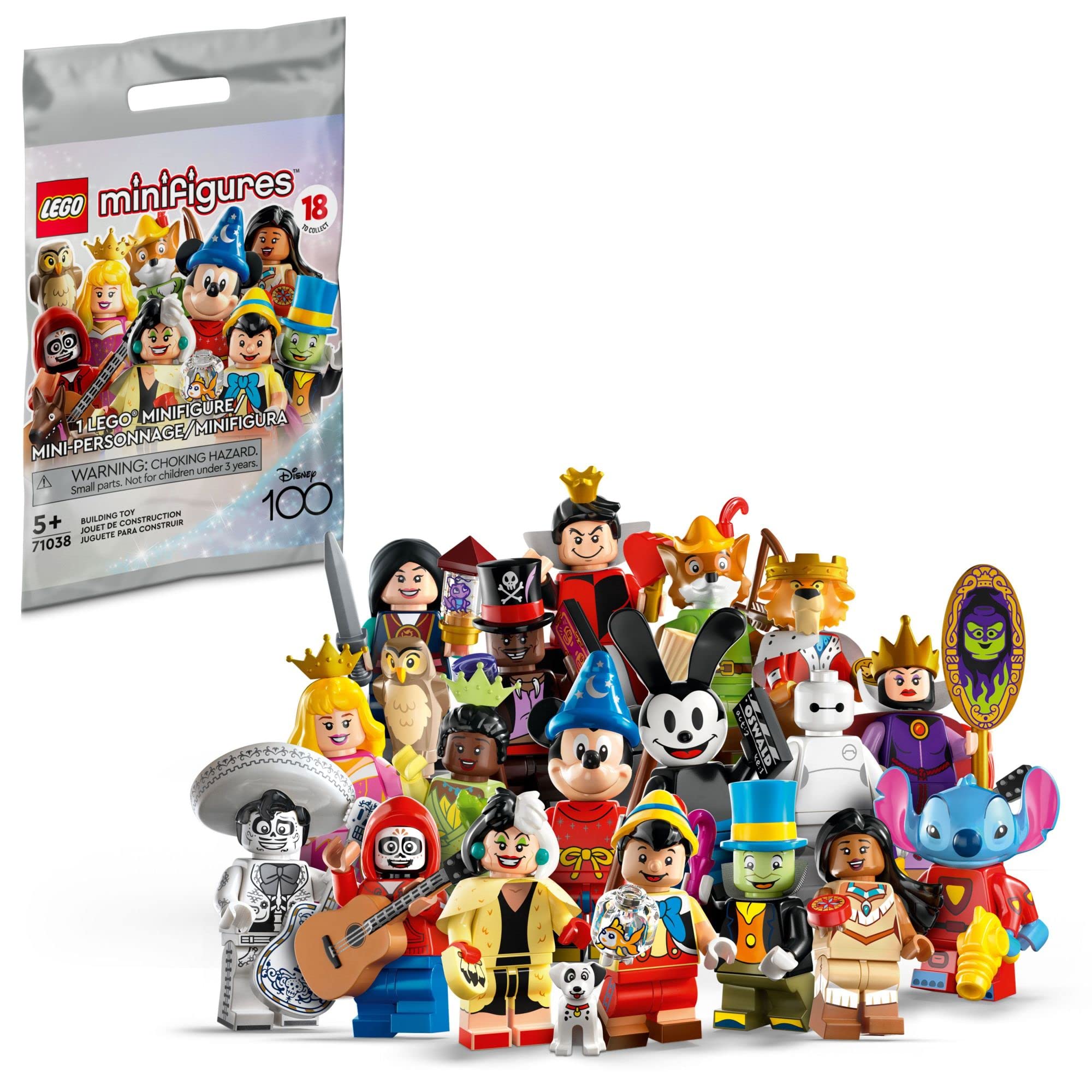 LEGO Minifigures Disney 100 - Choose 1 of 18 Different Figures 71038 (Oswald the Lucky Rabbit),small