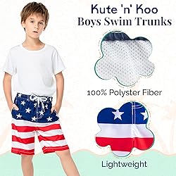 Kute 'n' Koo Boys Swim Trunks, Quick Dry Boys