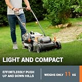 WORX 36V/40V Max WG779E Cordless Lawn Mower 34cm 30L Bag 2 Batteries 2.5Ah view 5
