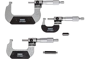Fowler 52-224-103-0, Digit Counter Micrometer Set With 0-3" Measuring Range