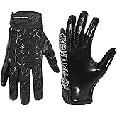 HANDLANDY Youth Football Gloves for Boys Girls, Sticky Wide Receiver Gloves for Kids, Junior Flag Football Gloves