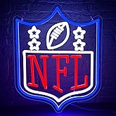 Football Neon Sign for Wall Decor Dimmable Football Led Neon Light for Man Cave or Garage Club Bedroom Birthday Gifts for Rugby Fans 5V USB Powered Size15.7 * 11.8In(ZYLD173)