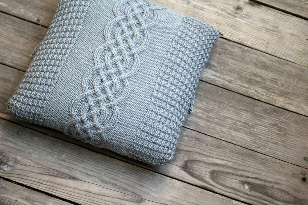 Knitting Kit DIY Knit Pillowcase, Learn to Knit Pillow