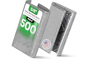 IDL Packaging Open Serrated Seals for 5/8" Strap Width Polyester (PET) Strapping (Pack of 500) – Increased Load Securement Due to Serrated Design of Strapping Clips