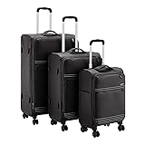 Amazon Basics Lightweight Softside Spinner Suitcase Luggage with Wheels