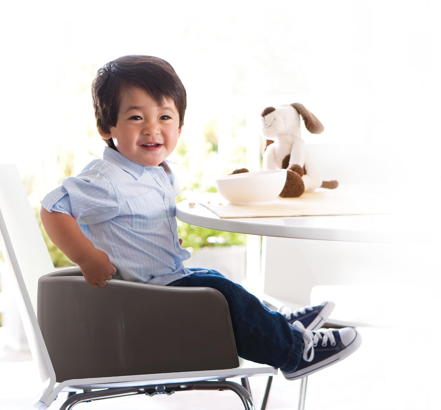 Prince Lionheart Soft Booster Seat, Charcoal Grey : Chair Booster Seats : Baby