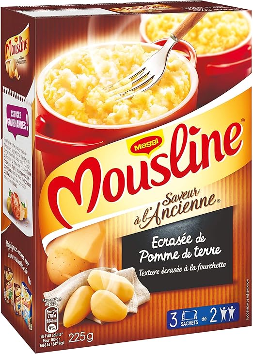 Maggi Mousline Puree Saveur A L Ancienne Ecrasee De Pomme De Terre 3 Sachets 225g Amazon Fr Epicerie