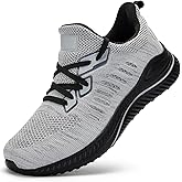 Akk Mens Wide Sneakers - Slip On Memory Foam Walking Shoes Breathable Non Slip Tennis Running Shoe Ultra Lightweight Comfortable Workout Gym Jogging and Casual Sports