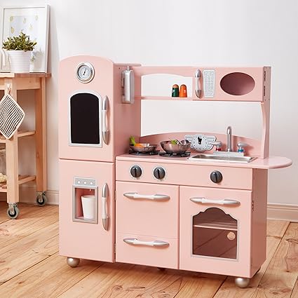 kids play kitchen pink