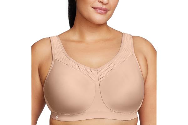 Glamorise Women's Plus Size Full Figure High Impact Wonderwire Sports Bra #9066,