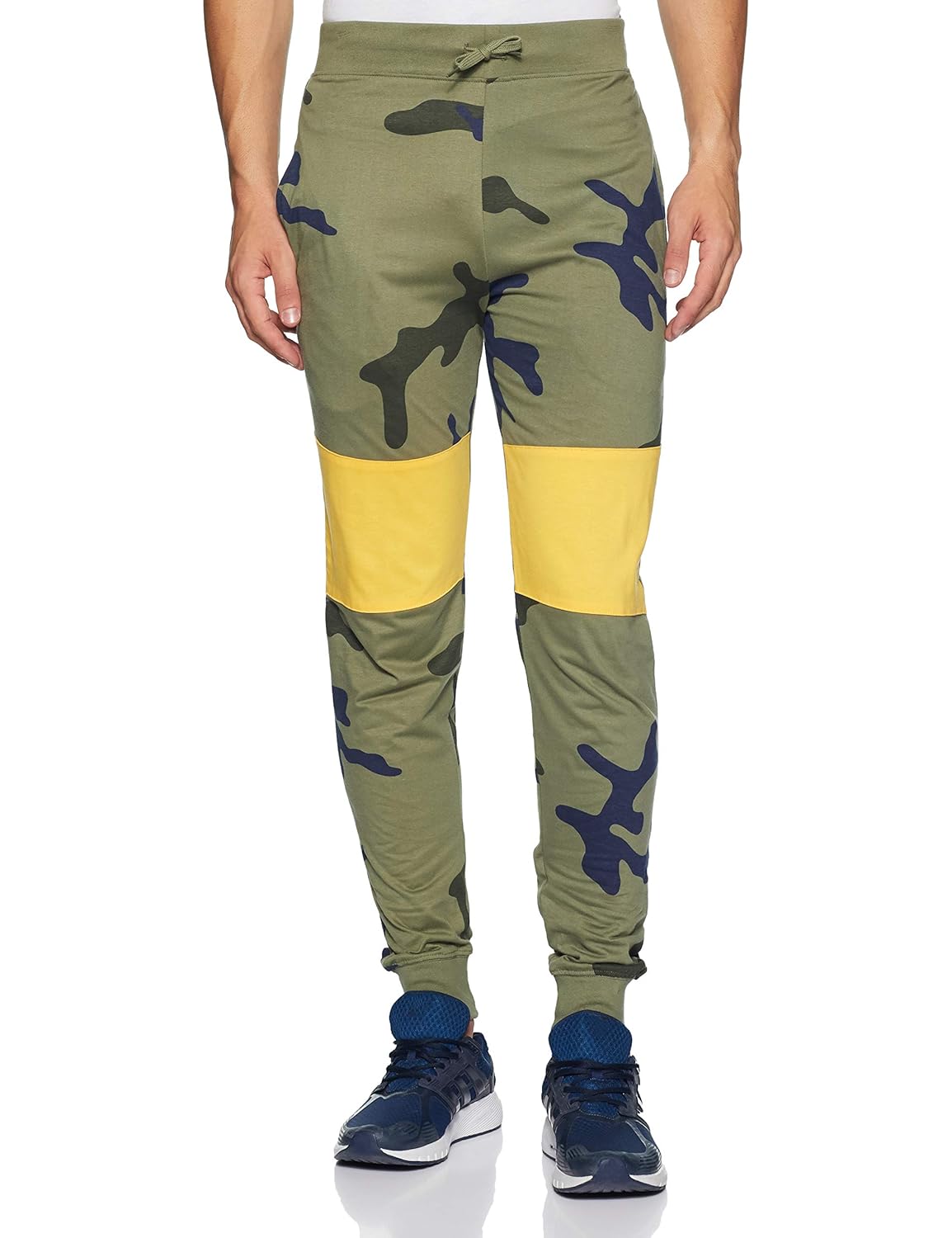 green and yellow camo pants