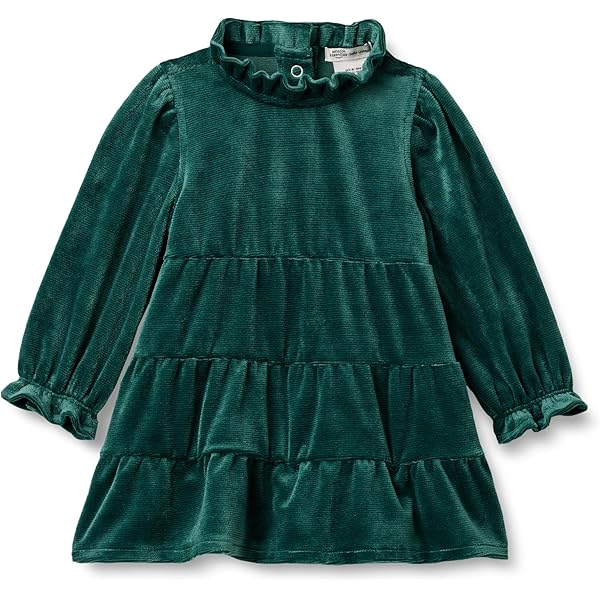 Satin Waist Tie Dress Bonnie Jean Little Girls Flutter-Sleeve Peach-Printed  Fit-And-Flare Satin Waist Tie Formal Dress