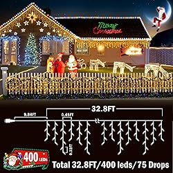 KNONEW Christmas Lights Outdoor Color Changing 400