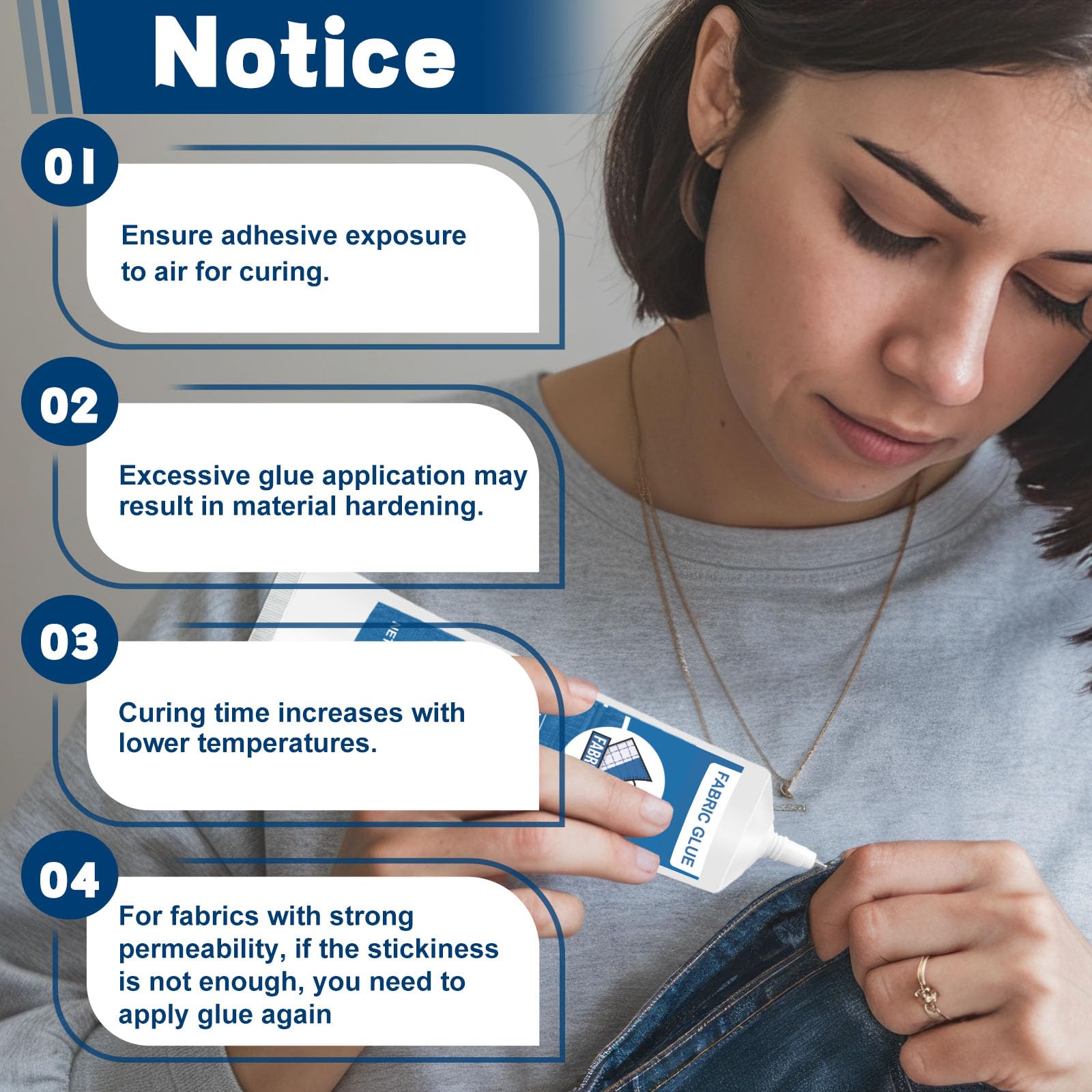 120 ml Stoffkleber Textilkleber Waschmaschinenfest, für Textilien Stoffe Polyester Jeans Baumwolle, Textilkleber extra stark, transparent & wasserfest ohne Rückstände 7