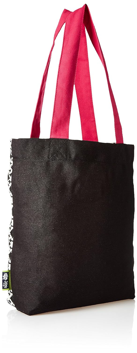 kanvas katha women's jacquard tote (kkjb004)