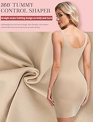 SLIMBELLE Built In Bra Shapewear Dress Slip For