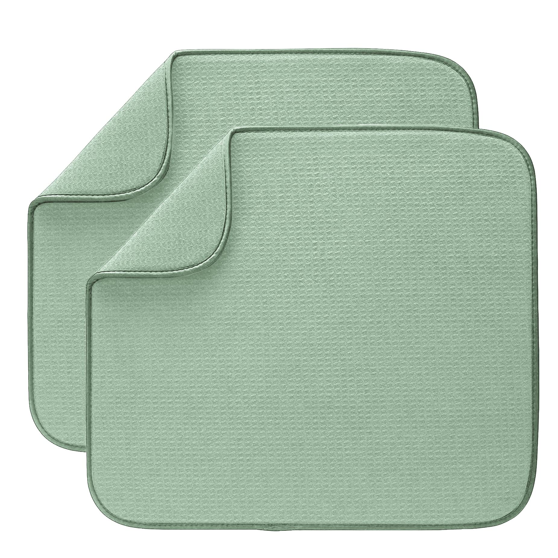 Microfibre Dish Drying mats for Kitchen Draining Board Mats Washing Up Drying Mat Super Absorbent Quick Drying 40cm x 46 cm 2 Pack Ice Green