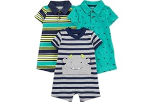 Simple Joys by Carter's baby-boys 3-Pack Rompers Romper