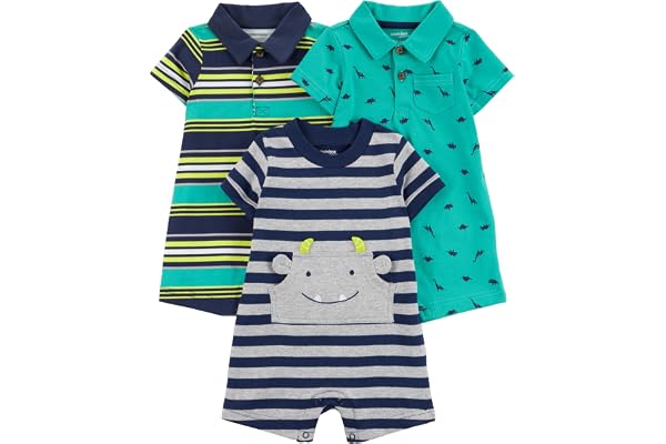 Simple Joys by Carter's baby-boys 3-Pack Rompers Romper