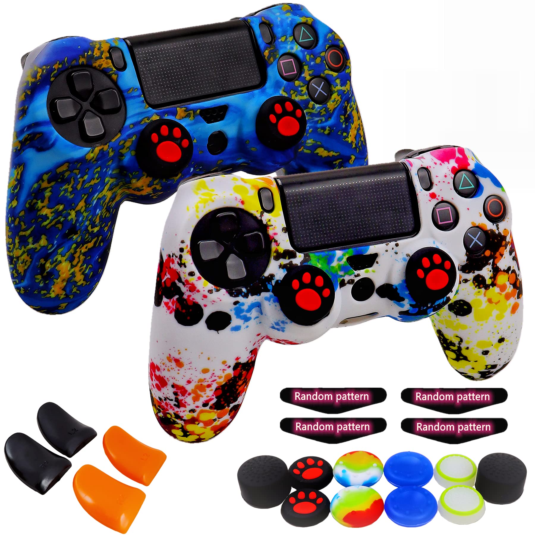 Silicone Skin for Ps4 Controller, 2pcs Anti-Slip