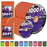 TECEUM Paracord 550 Reflective Neon Orange – 1000