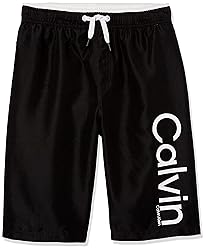 Calvin Klein Boys' Swim Trunk with UPF 50+ Sun