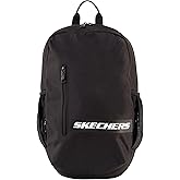 Skechers 365 Athletic Travel Backpack for Women & Men – College Backpack, Multipurpose Back Pack (Black & White)